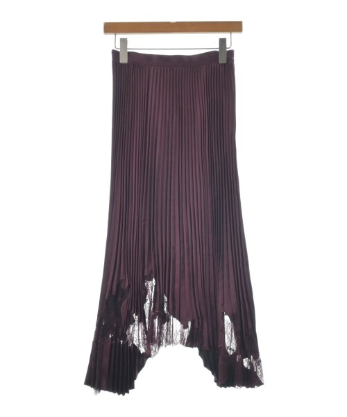 HUGO BOSS(ヒューゴボス)ひざ丈スカート 紫 サイズ:34(XS位)/2200646410036