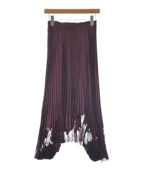 HUGO BOSS（ヒューゴボス）ひざ丈スカート 紫 サイズ:34(XS位) レディース/2200646410036