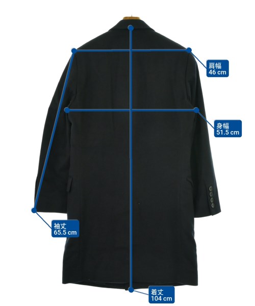 HUGO BOSS（ヒューゴボス）チェスターコート 紺 サイズ:44(S位) メンズ/2200640042394