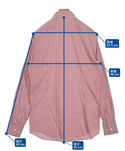 HUGO BOSS（ヒューゴボス）カジュアルシャツ 赤 サイズ:40(M位) メンズ/2200652719079