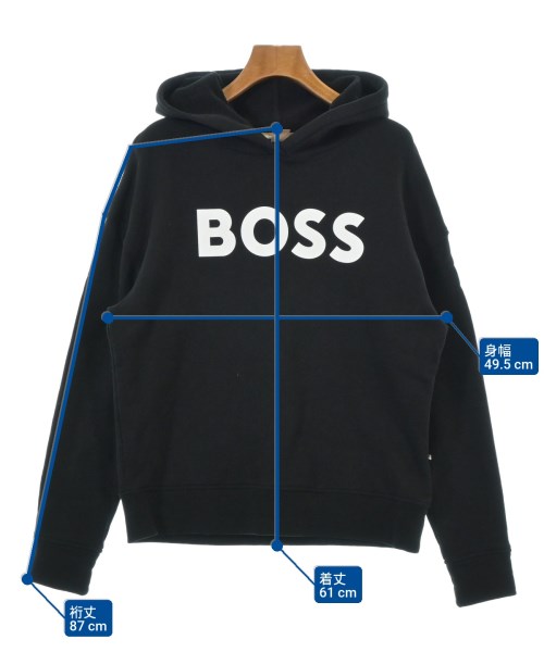 HUGO BOSS（ヒューゴボス）パーカー 黒 サイズ:S レディース/2200652775051