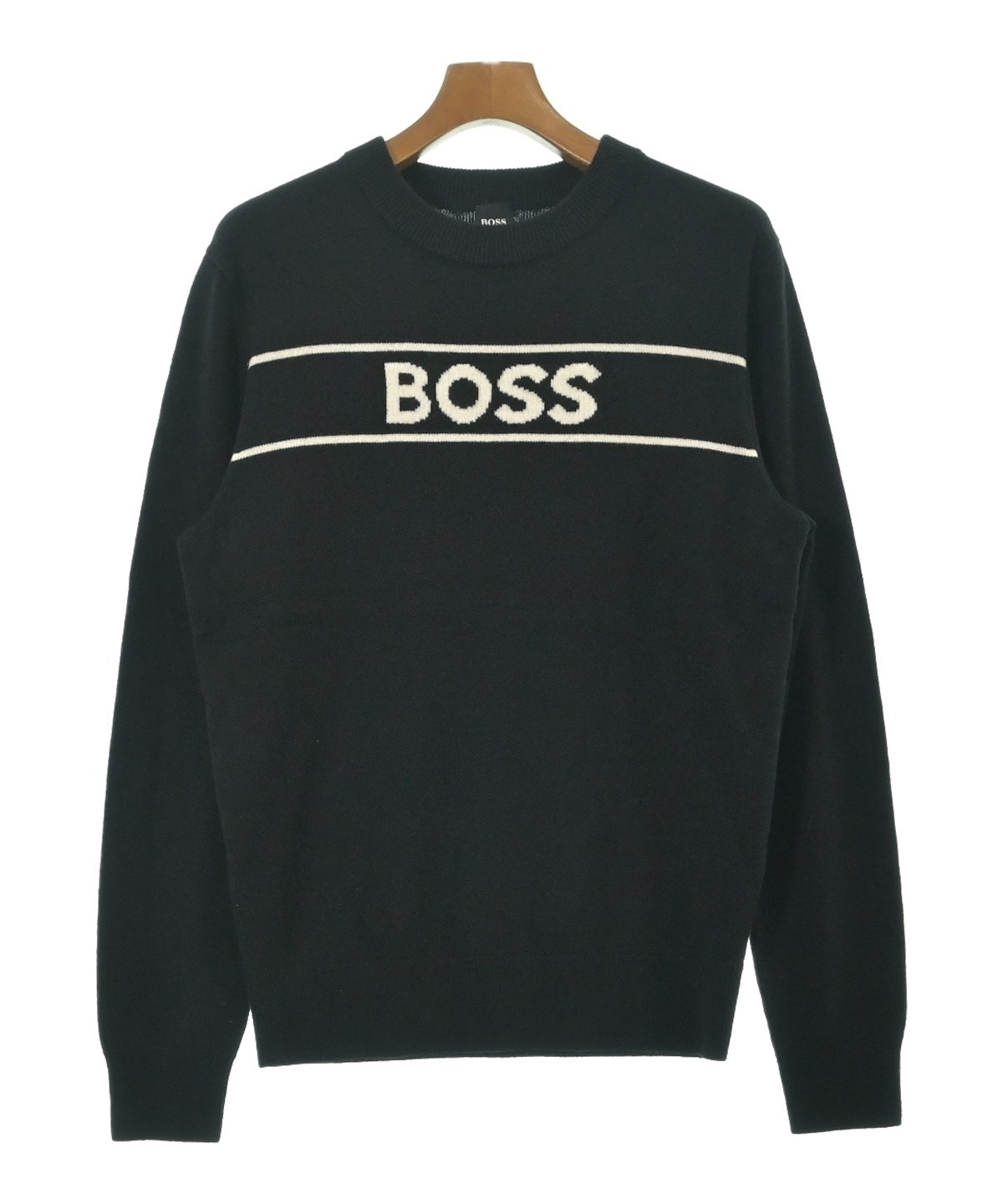 HUGO BOSS（ヒューゴボス）ニット・セーター 黒 サイズ:M メンズ