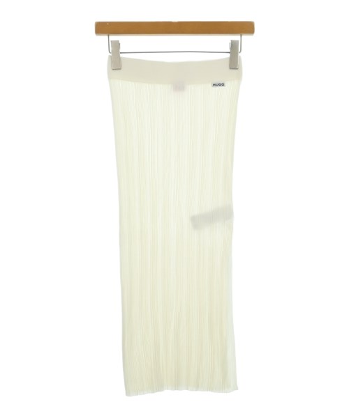 HUGO BOSS(ヒューゴボス)ロング・マキシ丈スカート 白 サイズ:S/2200653040264