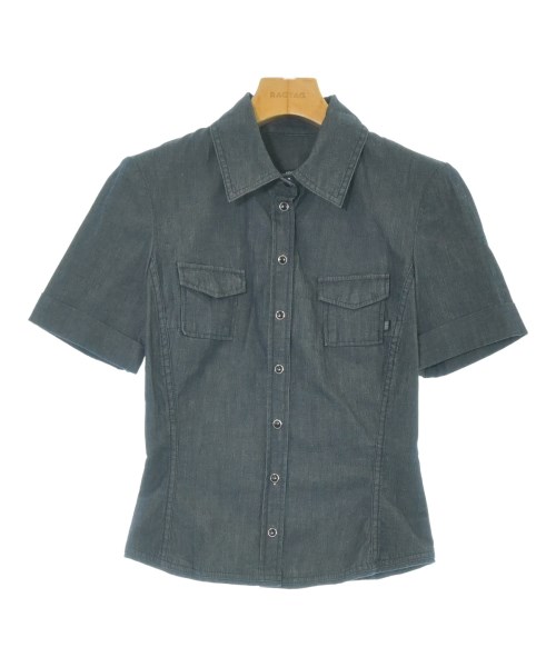 HUGO BOSS(ヒューゴボス)カジュアルシャツ 紺 サイズ:36(XS位)/2200665977114