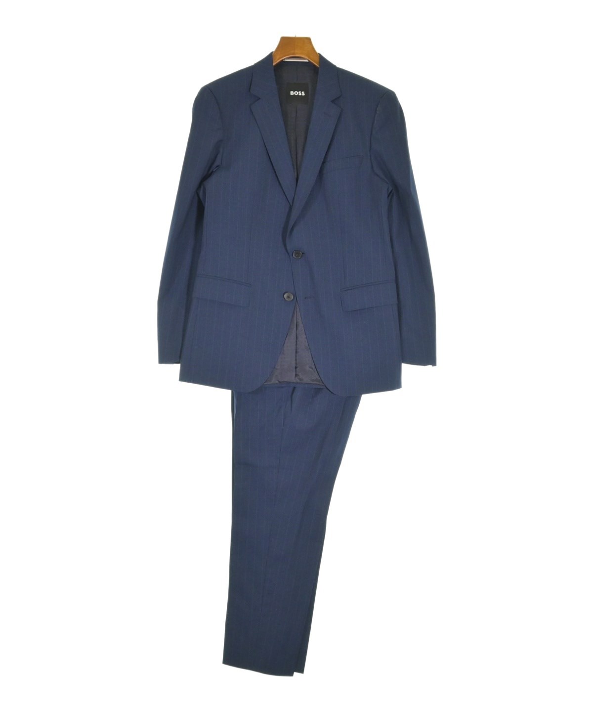 HUGO BOSS（ヒューゴボス）ビジネス 紺 サイズ:48/48(L位) メンズ