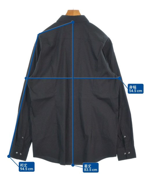 HUGO BOSS（ヒューゴボス）カジュアルシャツ 黒 サイズ:45(XXL位) メンズ/2200671637057