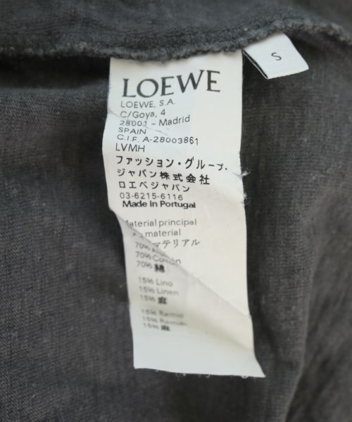 LOEWE（ロエベ）Tシャツ・カットソー グレー サイズ:S メンズ/2200721048123