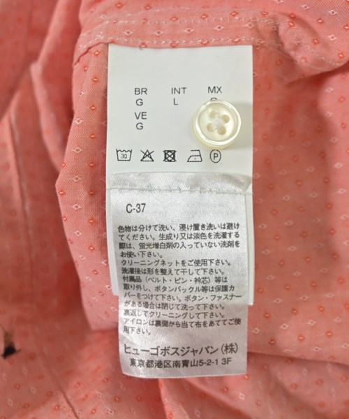 HUGO BOSS（ヒューゴボス）カジュアルシャツ オレンジ サイズ:L メンズ/2200721528069