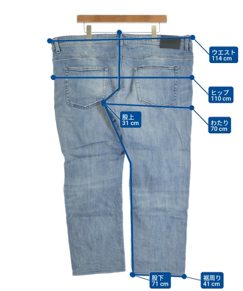 HUGO BOSS（ヒューゴボス）デニムパンツ 青 サイズ:42(XXL位) メンズ/2200723780090