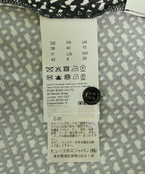 HUGO BOSS（ヒューゴボス）シャツワンピース 黒 サイズ:42(M位) レディース/2200725113032