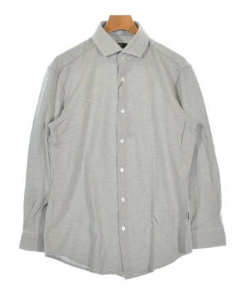 BOTH ボス カジュアルシャツ L 青 【古着】【中古】【送料無料】 HUGO BOSS（ヒューゴボス）カジュアルシャツ グレー サイズ:L メンズ
