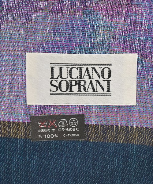 LUCIANO SOPRANI（ルチアーノソプラーニ）マフラー 紺 サイズ:- レディース/2200603613029
