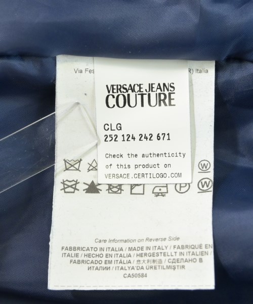 VERSACE JEANS COUTURE（ヴェルサーチジーンズ）ダウンジャケット/ダウンベスト 紺 サイズ:48(L位) メンズ/2200700248018