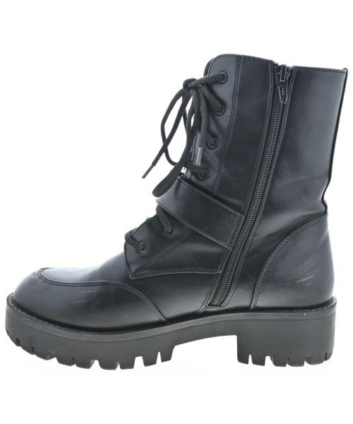 VERSACE JEANS COUTURE（ヴェルサーチジーンズ）ブーツ 黒 サイズ:38(24.5cm位) レディース/2200683716054