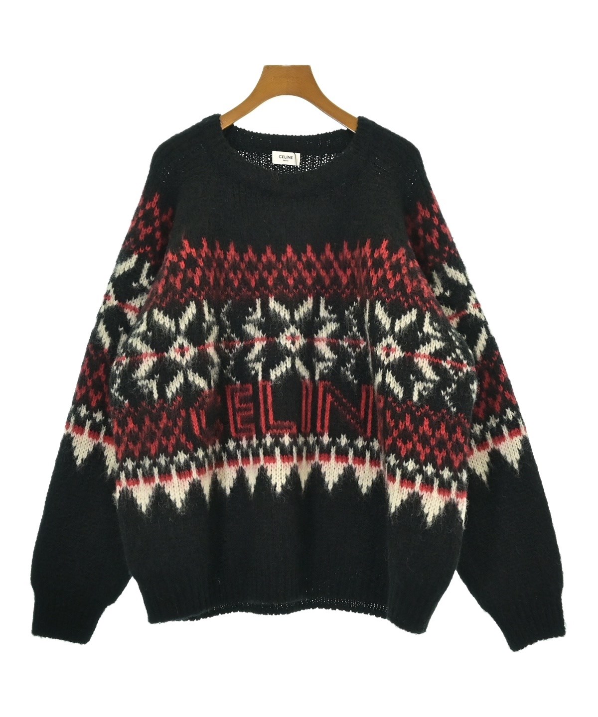 Celine セーター CELINE（セリーヌ）ニット・セーター 黒 サイズ:L メンズ