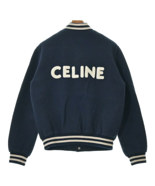 celine セリーヌ　スタジャン　ブルゾン  メンズ　ワッペン エンブレム　紺ayarishop