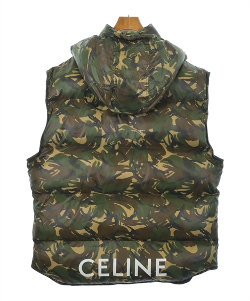 CELINE（セリーヌ）ダウンジャケット/ダウンベスト カーキ サイズ:50(XL位) メンズ/2200468561039