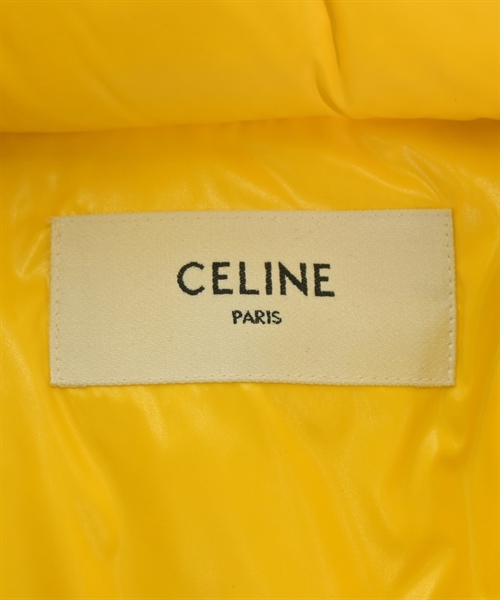 CELINE（セリーヌ）ダウンジャケット/ダウンベスト 黄 サイズ:44(S位) メンズ/2200468561053