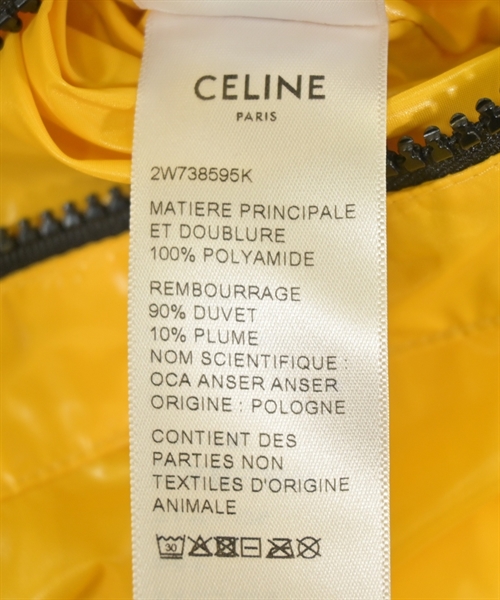 CELINE（セリーヌ）ダウンジャケット/ダウンベスト 黄 サイズ:44(S位) メンズ/2200468561053