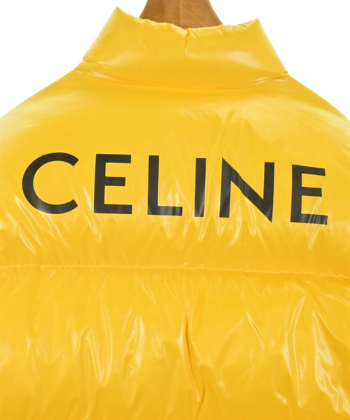 CELINE（セリーヌ）ダウンジャケット/ダウンベスト 黄 サイズ:44(S位) メンズ/2200468561053