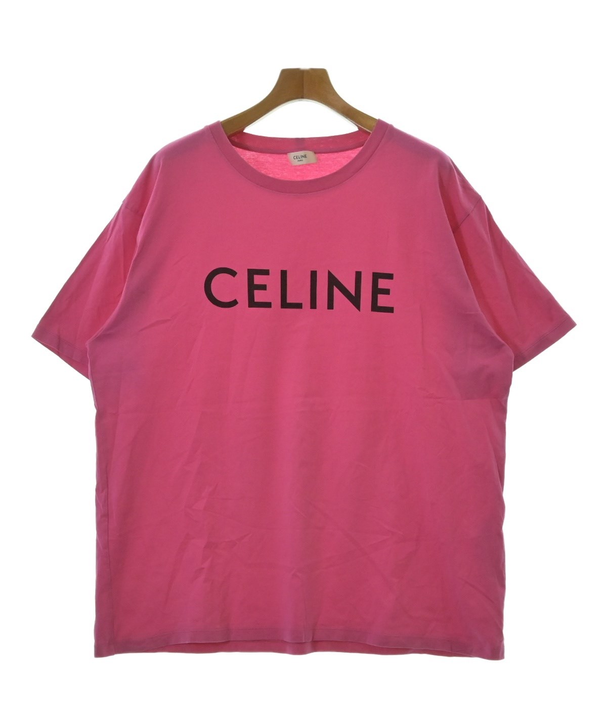 ほぼ新品 CELINE ピンク Tシャツ Mサイズ CELINE（セリーヌ）Tシャツ・カットソー ピンク サイズ:XXL