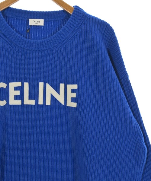 CELINE（セリーヌ）ニット・セーター 青 サイズ:XL メンズ/2200513120136