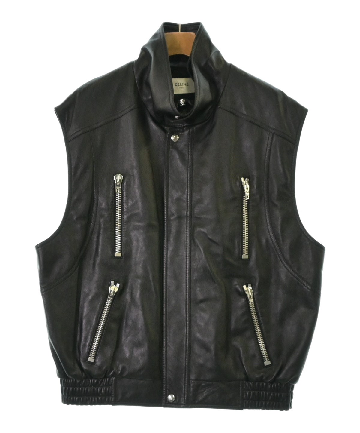 CELINE セリーヌ ライダース 黒 54(XL位) 4601824Y0135 CELINE(セリーヌ)ライダース 黒 サイズ:54(XL位) メンズ