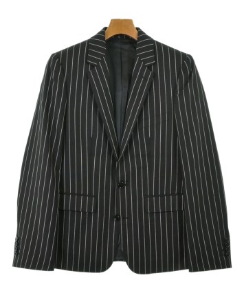 希少40サイズ セリーヌ ヴィンテージタキシード ジャケット 黒 ロゴボタン CELINE（セリーヌ）テーラードジャケット 黒 サイズ:46(M位) メンズ