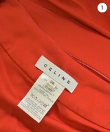 CELINE（セリーヌ）ワンピース 赤 サイズ:36(XS位) レディース/2200632205028