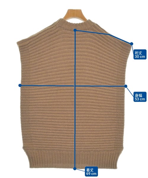 CELINE（セリーヌ）ベスト/ノースリーブ 茶 サイズ:S レディース/2200635418081