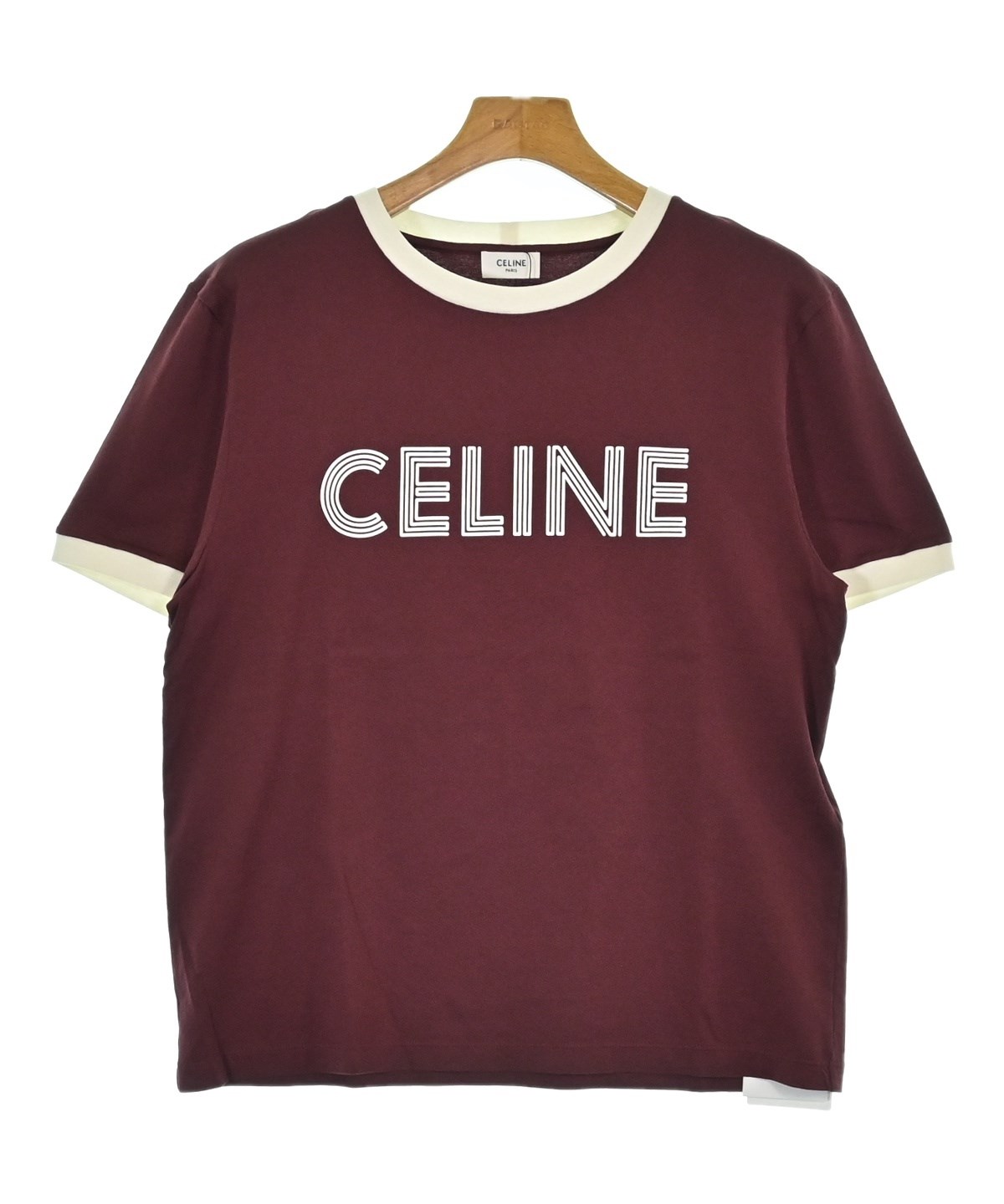 ☆1回のみ着用☆美品　CELINE 黒 ロゴTシャツ Mサイズ セリーヌCELINE TシャツブラックロゴMサイズ
