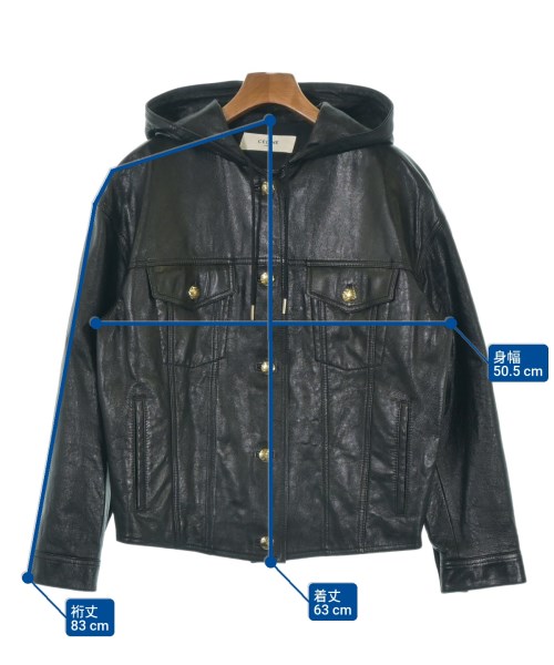 CELINE（セリーヌ）ブルゾン 黒 サイズ:34(XS位) レディース/2200636033016