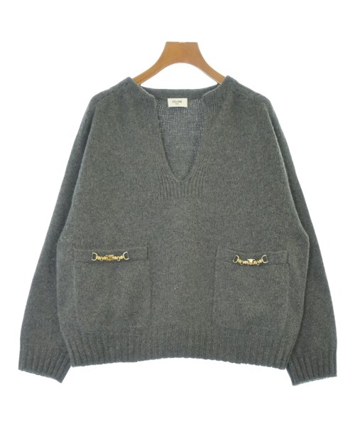 CELINE（セリーヌ）ニット・セーター グレー サイズ:S レディース/2200635592187