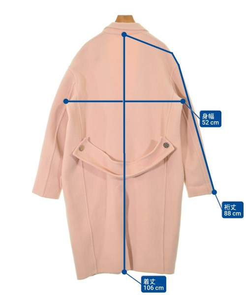 CELINE（セリーヌ）チェスターコート ピンク サイズ:34(XXS位) レディース/2200640696085