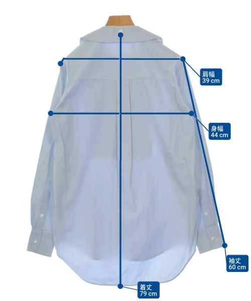 CELINE（セリーヌ）カジュアルシャツ 青 サイズ:34(XXS位) レディース/2200640696245