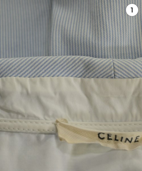CELINE（セリーヌ）カジュアルシャツ 青 サイズ:34(XXS位) レディース/2200640696245