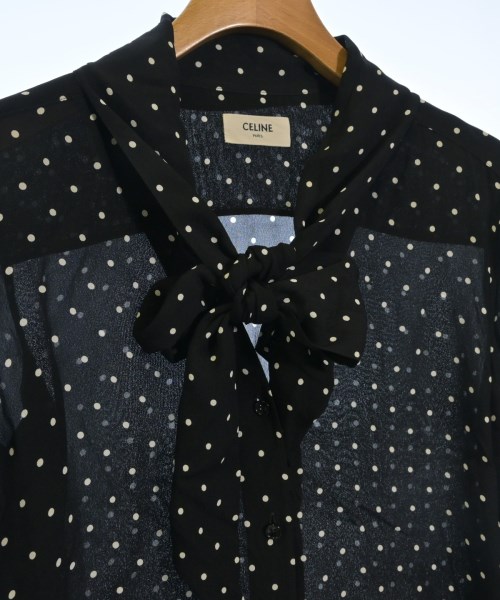 CELINE（セリーヌ）ブラウス 黒 サイズ:34(XS位) レディース/2200640696276