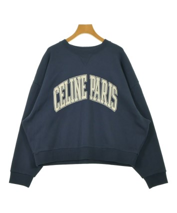 yuu CELINE アンカープリント スウェット トレーナー S CELINE（セリーヌ）スウェット 紺 サイズ:M レディース/2200641818028