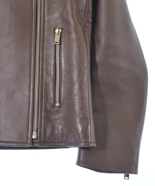 CELINE（セリーヌ）ライダース 茶 サイズ:34(XXS位) レディース/2200642326010