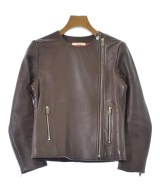 CELINE（セリーヌ）ライダース 茶 サイズ:34(XXS位) レディース/2200642326010