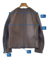 CELINE（セリーヌ）ライダース 茶 サイズ:34(XXS位) レディース/2200642326010