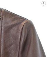 CELINE（セリーヌ）ライダース 茶 サイズ:34(XXS位) レディース/2200642326010