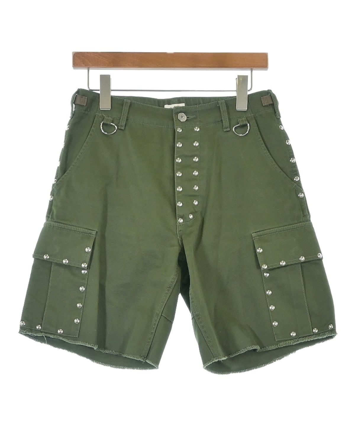 CELINE セリーヌ ショートパンツ メンズ 【古着】【中古】 CELINE（セリーヌ）ショートパンツ カーキ サイズ:46(M位) メンズ