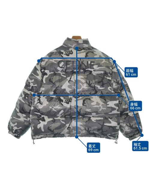 CELINE（セリーヌ）ダウンジャケット/ダウンベスト グレー サイズ:50(XL位) メンズ/2200579016015