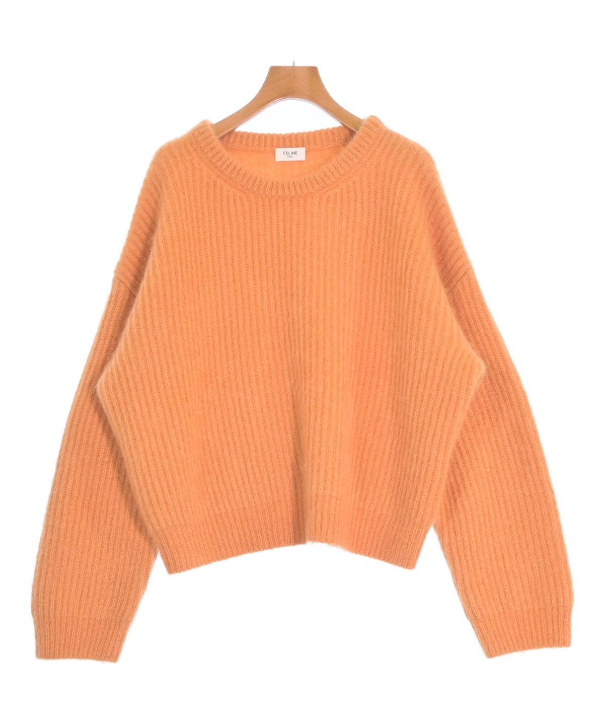 CELINE（セリーヌ）ニット・セーター オレンジ サイズ:M レディース