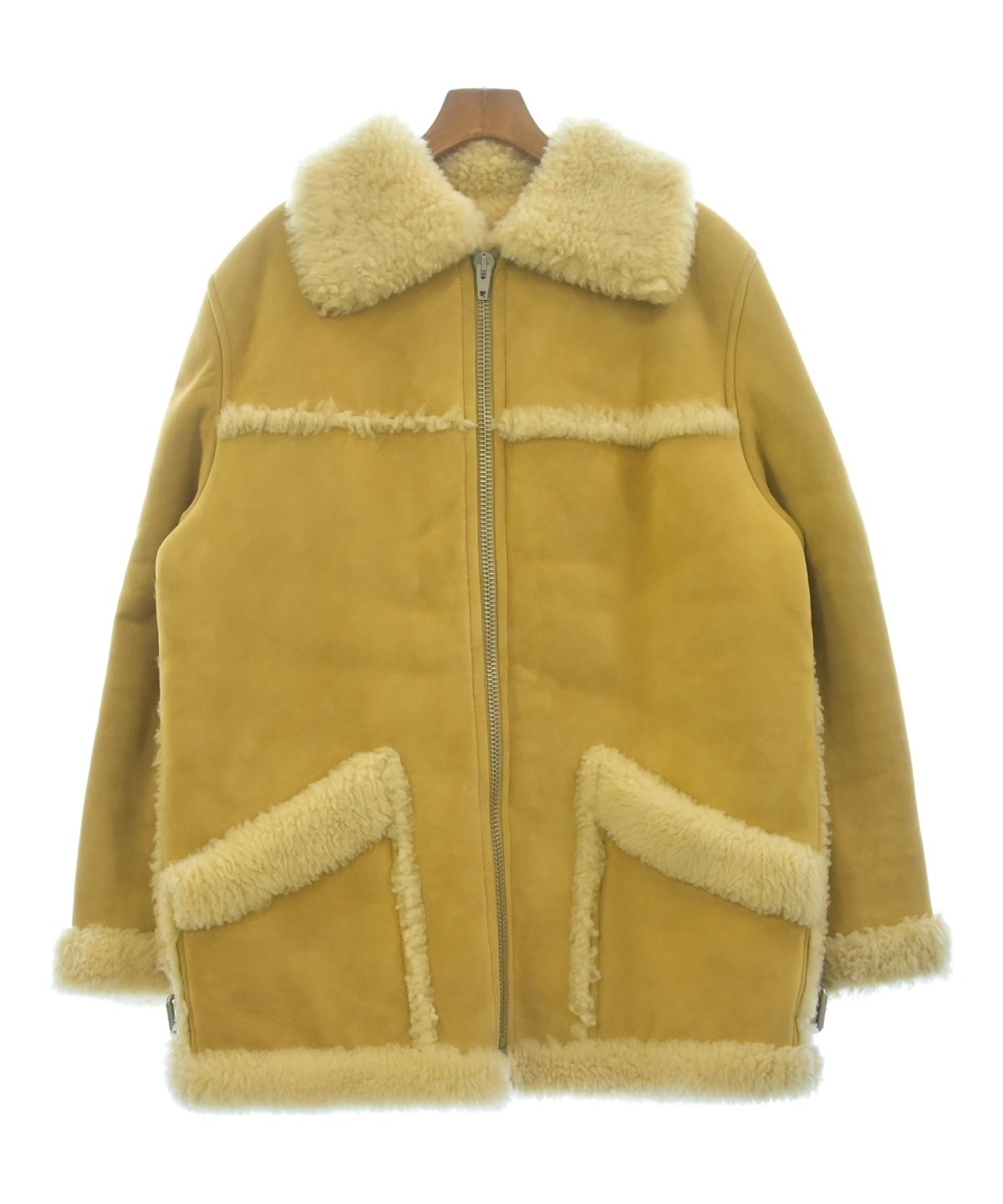 国内正規品セリーヌ　リアルムートンコート CELINE（セリーヌ）ムートンコート ベージュ サイズ:42(M位