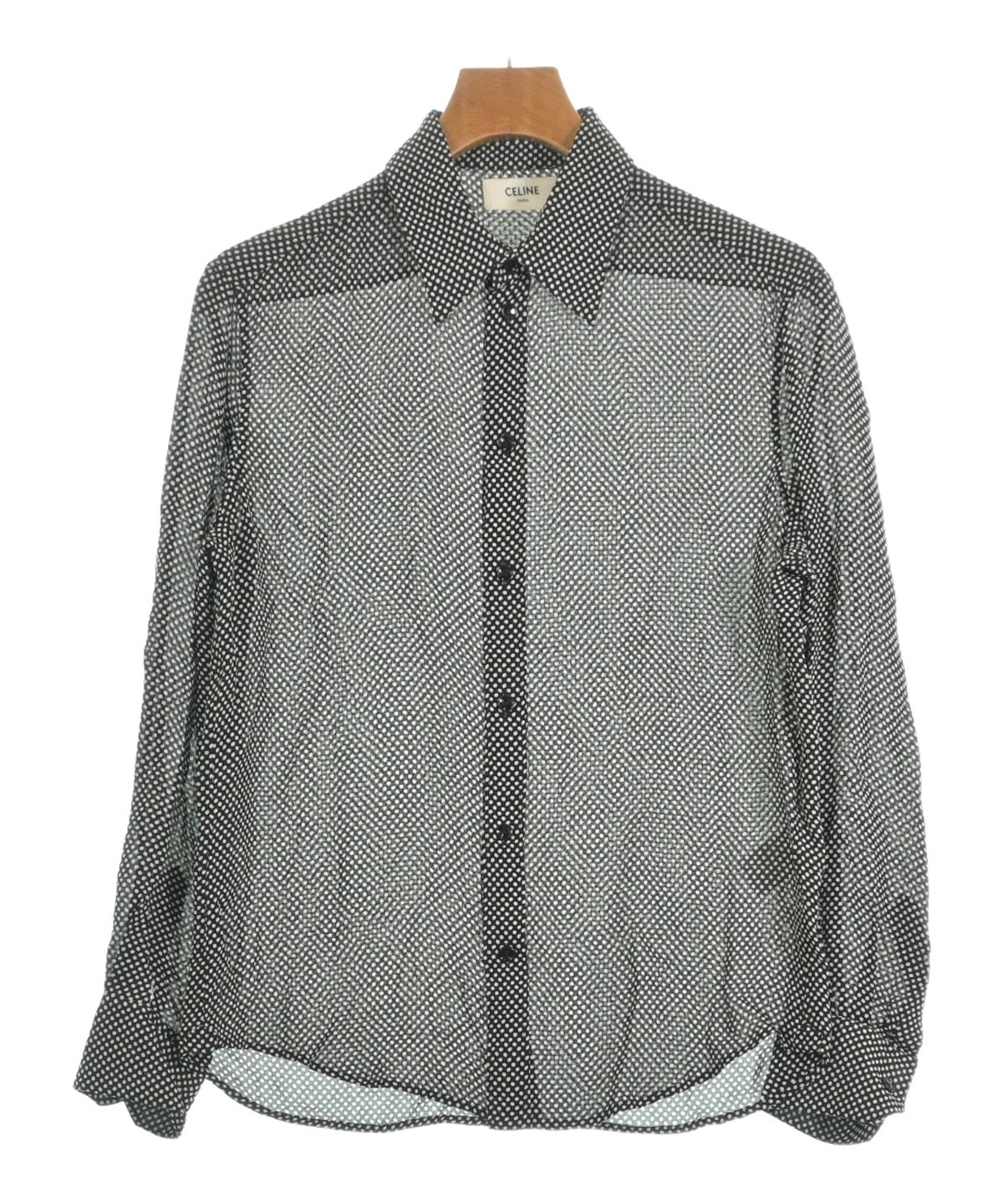 CELINE（セリーヌ）カジュアルシャツ 黒 サイズ:38(S位) メンズ