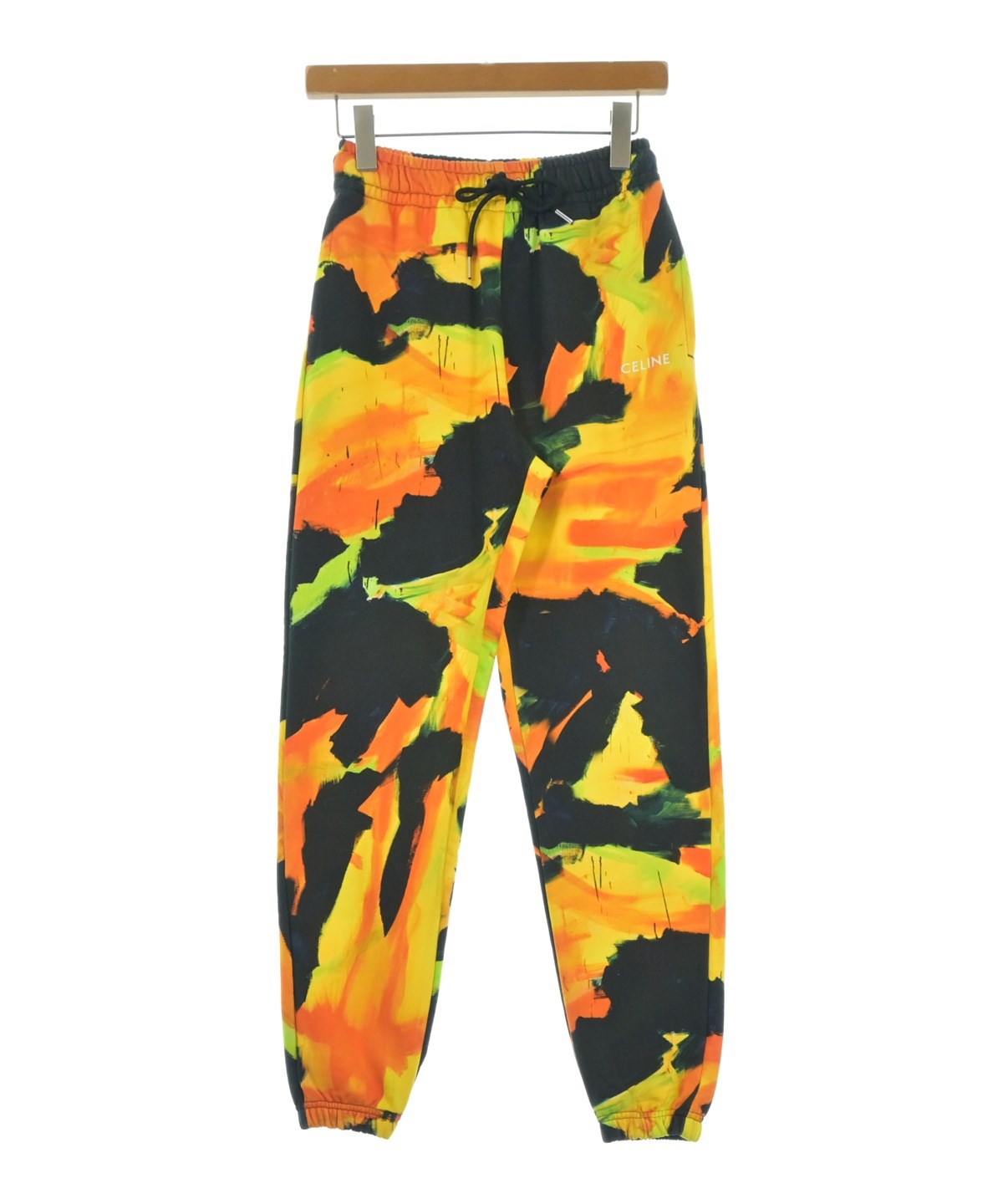 CELINE（セリーヌ）スウェットパンツ オレンジ サイズ:XXS メンズ