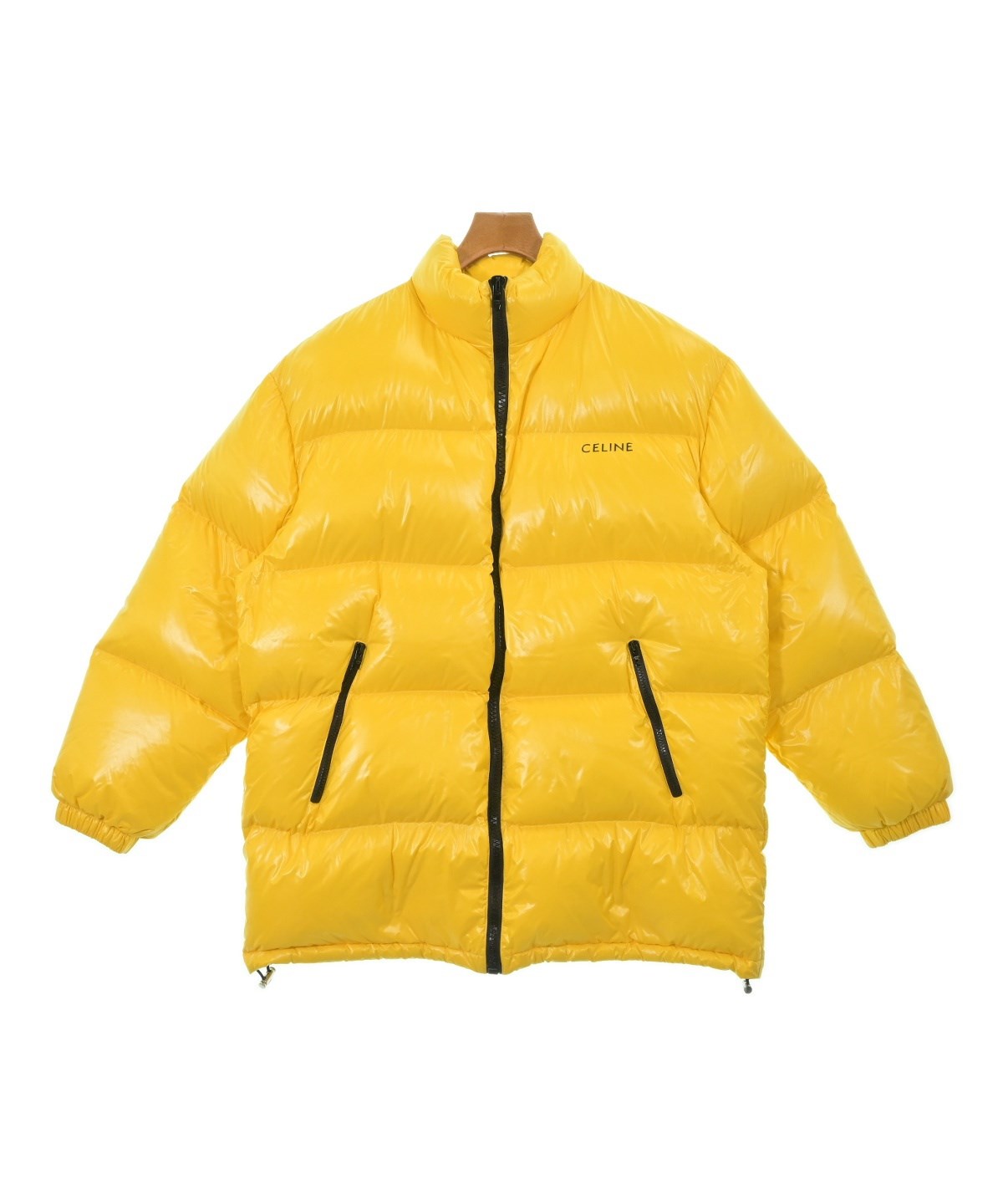 CELINE（セリーヌ）ダウンジャケット/ダウンベスト 黄 サイズ:44