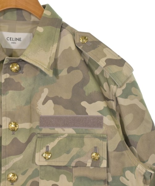 CELINE（セリーヌ）ミリタリーブルゾン カーキ サイズ:34(XXS位) レディース/2200586922040